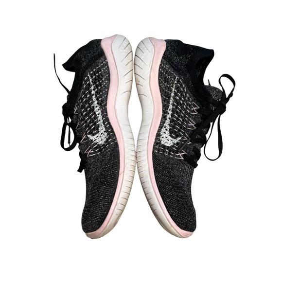Nike Free | knit Women's Black and Pink Athletic Shoes size 9 - Picture 2 of 7